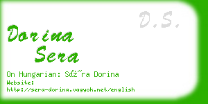 dorina sera business card